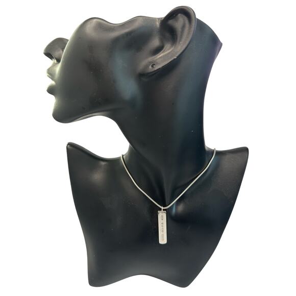 Tiffany & Co 1837 Silver Bar Necklace - Sterling Silver 17" - Picture 10 of 10